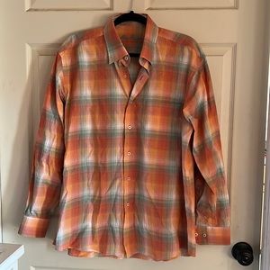 Alan Flusser Multicolor button-down long sleeve shirt size large